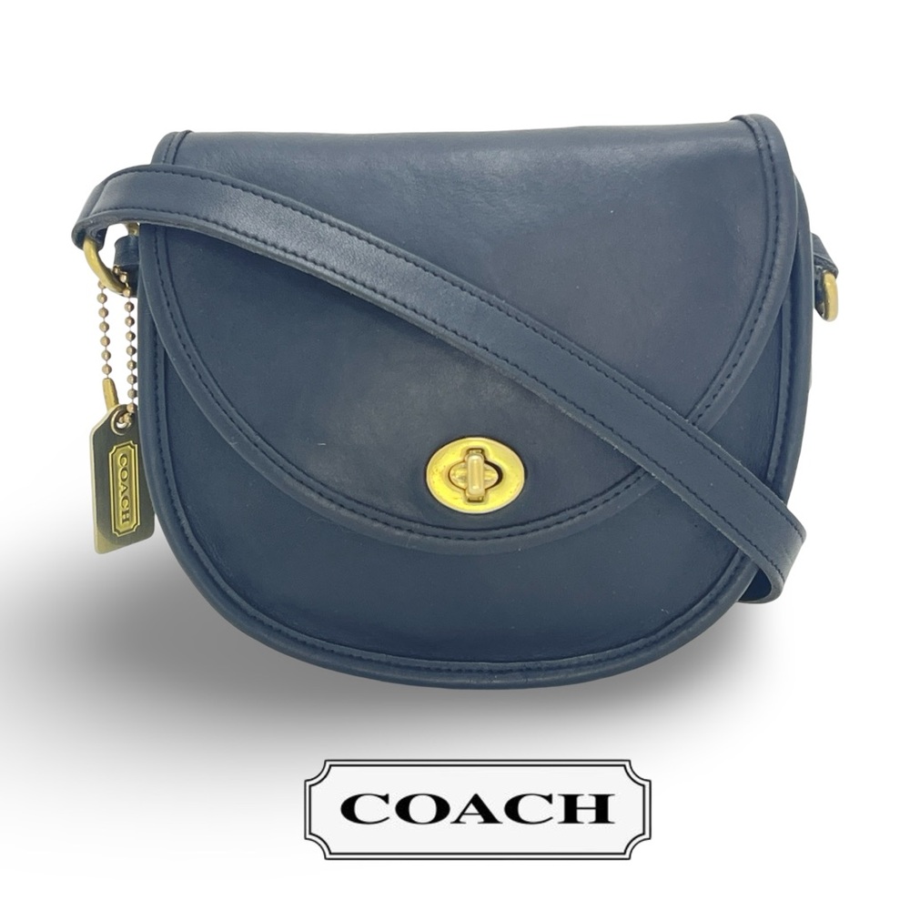 🛎️ Coach Watson Turn-lock Black Vintage Crossbody Bag